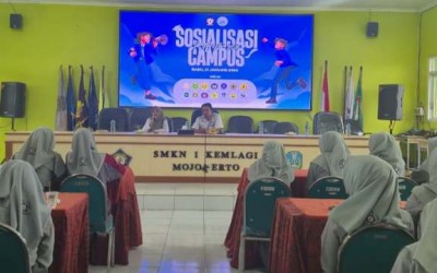 Sosialisasi Campus / S Camp 2026 di SMK Negeri 1 Kemlagi